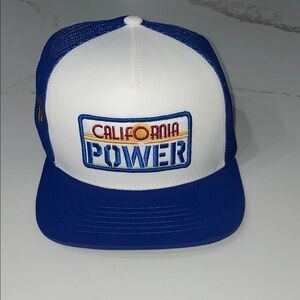 California Power Blue and White SnapBack Hat